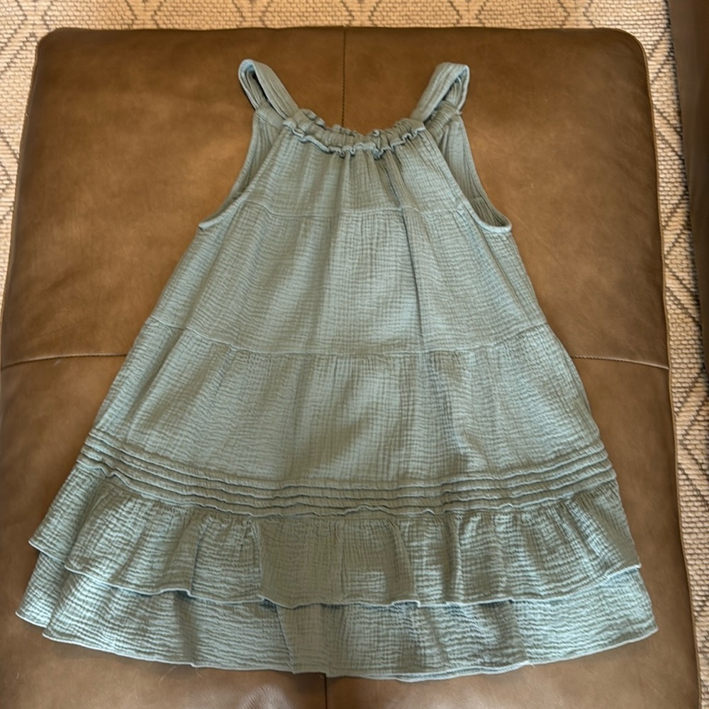 Boutique Girls Teal Ruffle Dress